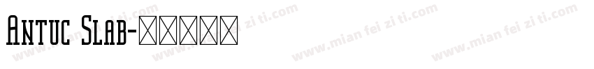 Antuc Slab字体转换